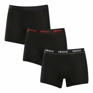 HUGO 3PACK pánské boxerky černé (50517886 991) M obraz