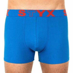 Styx Pánské boxerky sportovní guma nadrozměr modré (R967) 5XL obraz