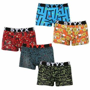 Styx 5PACK pánské boxerky art sportovní guma vícebarevné (5G1269124) L obraz