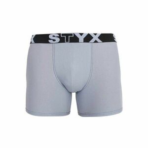 Styx Pánské boxerky long sportovní guma světle šedé (U1067) XL obraz