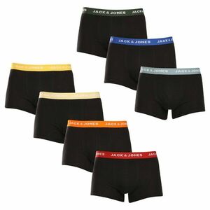 Jack and Jones 7PACK pánské boxerky černé (12230353) L obraz