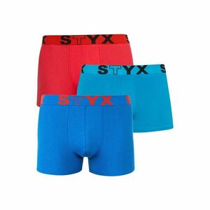 Styx 3PACK pánské boxerky sportovní guma vícebarevné (G9676964) L obraz