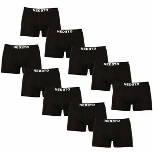 Nedeto 10PACK pánské boxerky černé (10NB001b) 5XL obraz