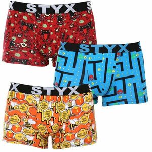 Styx 3PACK pánské boxerky art sportovní guma vícebarevné (3G12914) M obraz