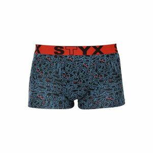 Styx Pánské boxerky art sportovní guma nadrozměr doodle (R1256) 4XL obraz