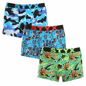 Styx 3PACK pánské boxerky art sportovní guma vícebarevné (3G15780) XXL obraz