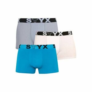 Styx 3PACK pánské boxerky sportovní guma vícebarevné (G969106167) M obraz