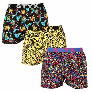 Styx 3PACK pánské trenky art sportovní guma vícebarevné (3B13001) M obraz