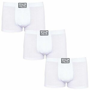 Styx 3PACK pánské boxerky klasická guma bílé (3Q1061) XL obraz