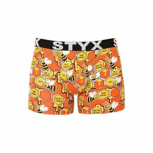 Styx Pánské boxerky long art sportovní guma včelky (U1654) XL obraz