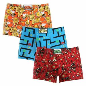 Styx 3PACK pánské boxerky art klasická guma vícebarevné (3Q12914) M obraz