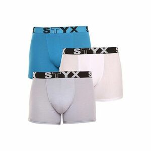 Styx 3PACK pánské boxerky long sportovní guma vícebarevné (U9696167) XXL obraz