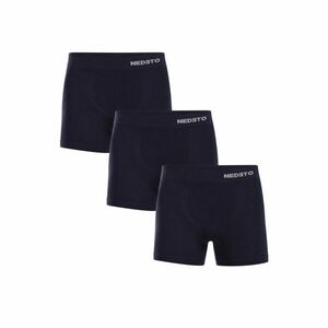 Nedeto 3PACK pánské boxerky bezešvé bambusové modré (3NDTB002S) M obraz