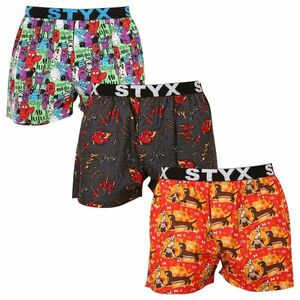 Styx 3PACK pánské trenky art sportovní guma vícebarevné (3B15245) M obraz