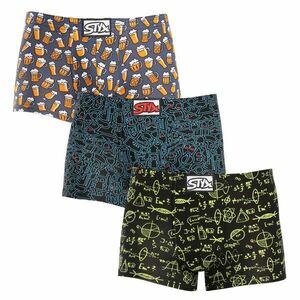 Styx 3PACK pánské boxerky art klasická guma vícebarevné (3Q12672) M obraz