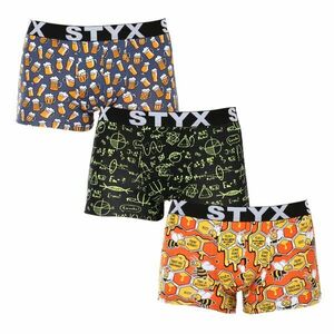 Styx 3PACK pánské boxerky art sportovní guma vícebarevné (3G13724) XL obraz