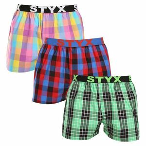 Styx 3PACK pánské trenky sportovní guma vícebarevné (3B102729) L obraz