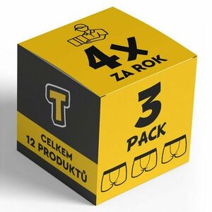 Nedeto 4x 3PACK pánské boxerky sportovní guma - čtvrtletní roční předplatné L obraz