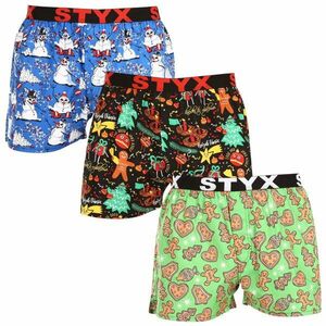 Styx 3PACK pánské trenky art sportovní guma vícebarevné (3B17134) XXL obraz