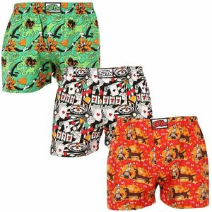 Styx 3PACK pánské trenky art klasická guma vícebarevné (3A15347) XL obraz