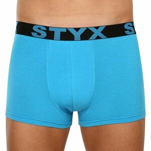 Styx Pánské boxerky sportovní guma nadrozměr světle modré (R1169) 5XL obraz