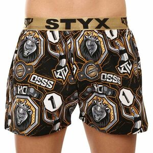 Styx Pánské trenky art / KTV sportovní guma - zlatá guma (BTZ1655) XXL obraz