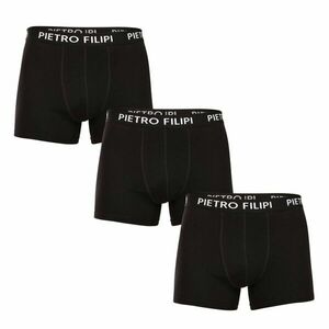 Pietro Filipi 3PACK pánské boxerky černé (3BCL002) L obraz