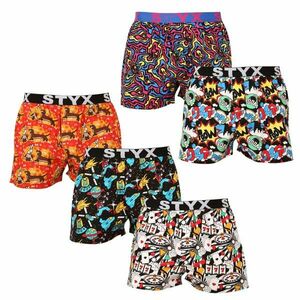 Styx 5PACK pánské trenky art sportovní guma vícebarevné (5B1460134) XXL obraz