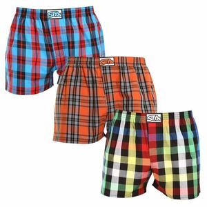 Styx 3PACK pánské trenky klasická guma vícebarevné (3A092613) XL obraz