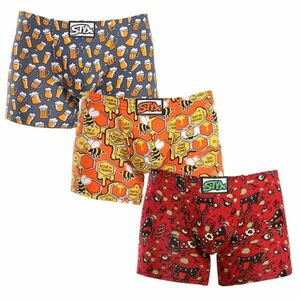 Styx 3PACK pánské boxerky long art klasická guma vícebarevné (3F13714) XL obraz