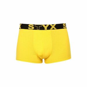 Styx Pánské boxerky sportovní guma žluté (G1068) XXL obraz