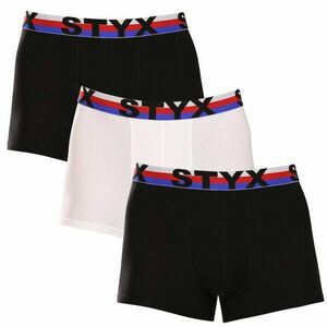 Styx 3PACK pánské boxerky sportovní guma vícebarevné trikolóra (3G19001) XXL obraz