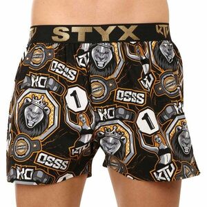 Styx Pánské trenky art / KTV sportovní guma - černá guma (BTC1655) XL obraz