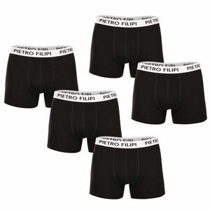 Pietro Filipi 5PACK pánské boxerky černé (5BCL003) XXL obraz