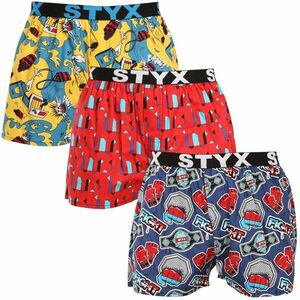 Styx 3PACK pánské trenky art sportovní guma vícebarevné (3B15690) XL obraz