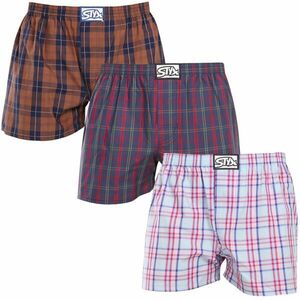 Styx 3PACK pánské trenky klasická guma vícebarevné (3A20836) XL obraz