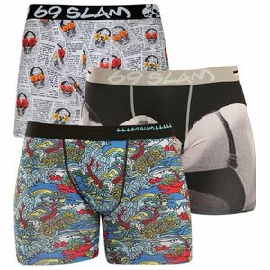 69SLAM 3PACK pánské boxerky fit mix (3/1/69SL) M obraz