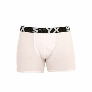 Styx Pánské boxerky long sportovní guma bílé (U1061) XL obraz