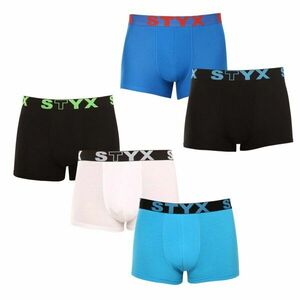 Styx 5PACK pánské boxerky sportovní guma vícebarevné (5G0912179) M obraz