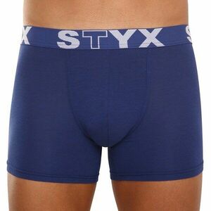 Styx Pánské boxerky long sportovní guma tmavě modré (U968) XL obraz