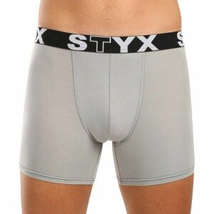 Styx Pánské boxerky long sportovní guma světle šedé (U1062) XL obraz