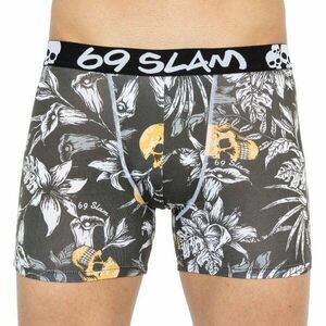 69SLAM Pánské boxerky fit bamboo wild garden (MPBWGN-BB) S obraz