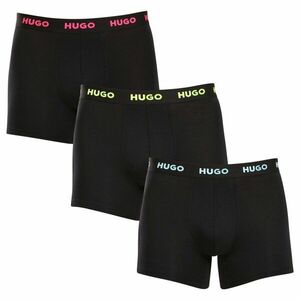 HUGO 3PACK pánské boxerky černé (50503079 971) M obraz