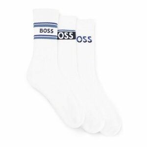 BOSS 3PACK ponožky bílé (50502027 100) uni obraz