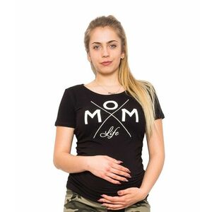 Těhotenské triko Mom Life - černá, vel. XL obraz