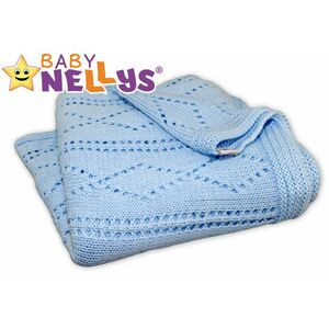 Baby Nellys Háčkovaná dečka ® - modrá obraz