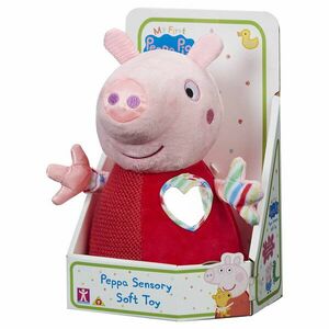 PEPPAPIG Smyslová edukační hračka , plyšová, 12, 5cm, červená obraz