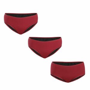 Meracus 3PACK Menstruační kalhotky Burgundy pro silnou menstruaci (MEMS107) S obraz