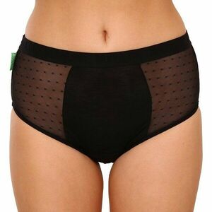 Bodylok Menstruační kalhotky Bambus Hi-Waist Black silná menstruace (BD2204) S obraz