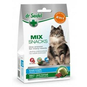 Drseidel DR. SEIDEL snacks for cats - MIX 2in 1 for fresh breath & malt 60g obraz